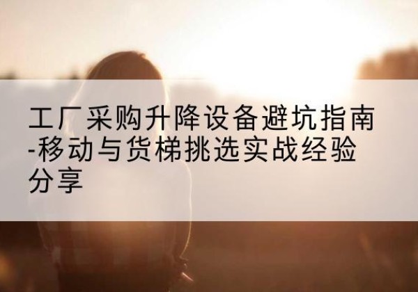 辰溪移动式升降机怎么选-工厂采购升降设备避坑指南-移动与货梯挑选实战经验分享